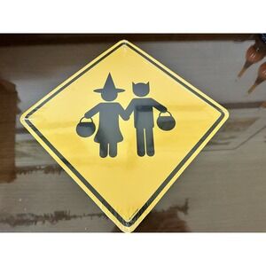 ZOMBIES Two Sided Street Wise Halloween Party Sign Holiday Style 11x11‎ BNIP